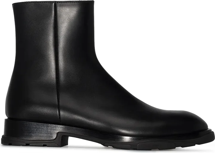 Zip-Up Ankle Boots