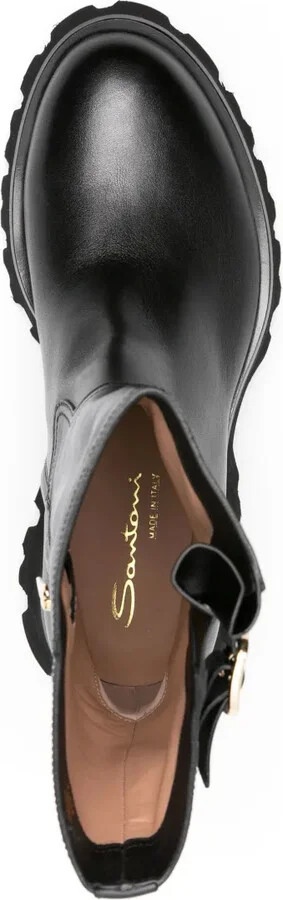 Zip-Up Ankle Leather Boots - Image 4