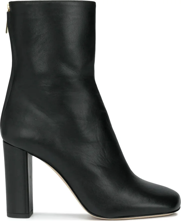 Zip-Up Calf-Length Boots