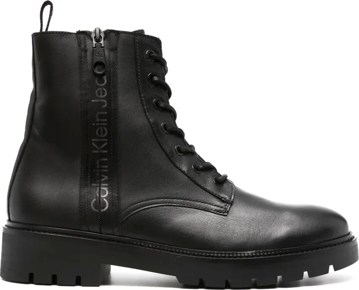Zip-Up Combat Boots