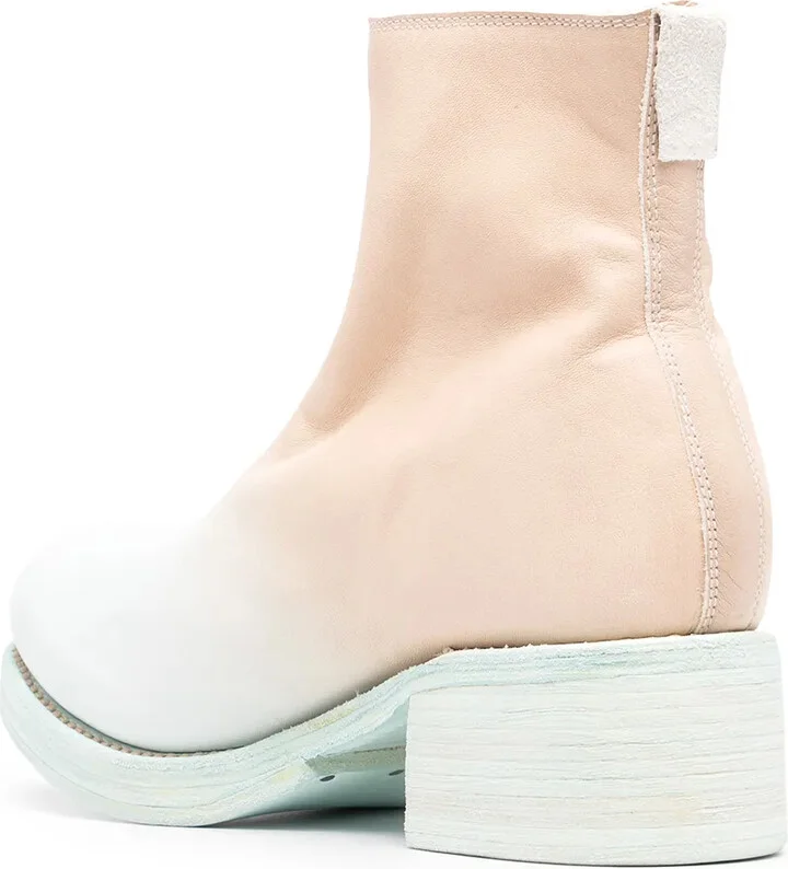 Zip-Up Gradient Ankle Boots - Image 3