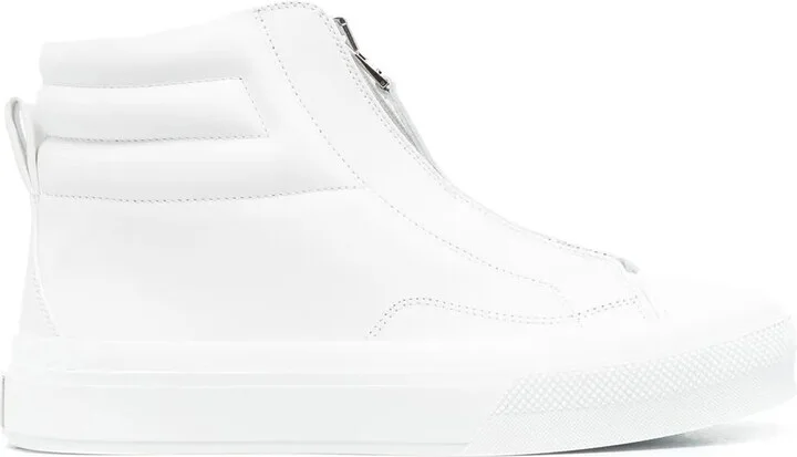 Zip-Up High-Top Sneakers