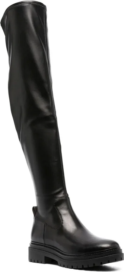 Zip-Up Knee-Length Boots - Image 2