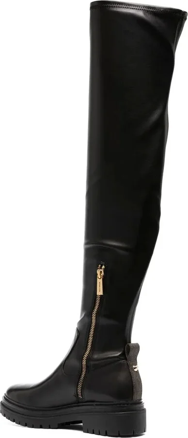 Zip-Up Knee-Length Boots - Image 3