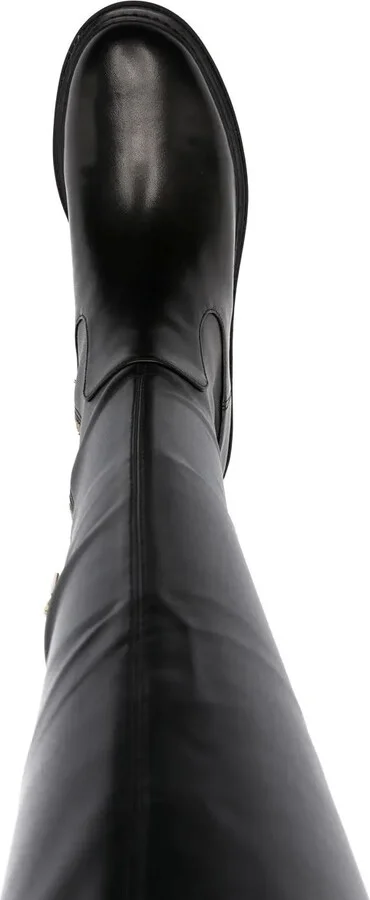 Zip-Up Knee-Length Boots - Image 4