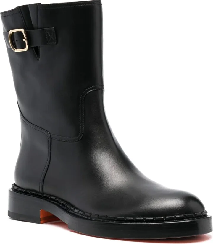 Zip-Up Leather Ankle Boots - Image 2