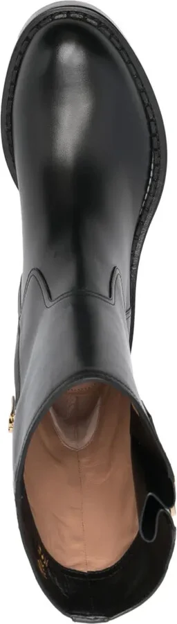Zip-Up Leather Ankle Boots - Image 4