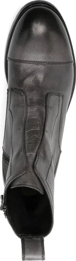 Zip-Up Leather Boots - Image 4