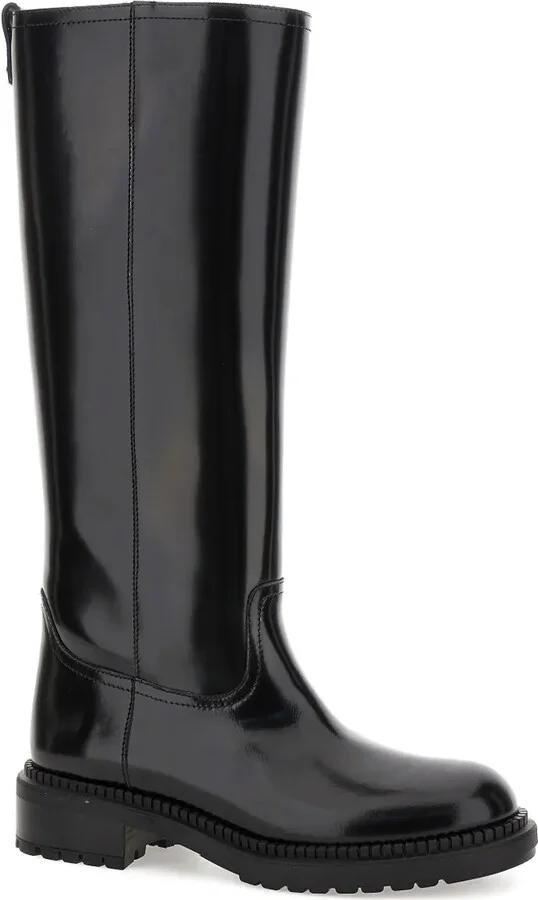 Zip-Up Leather Boots - Image 2