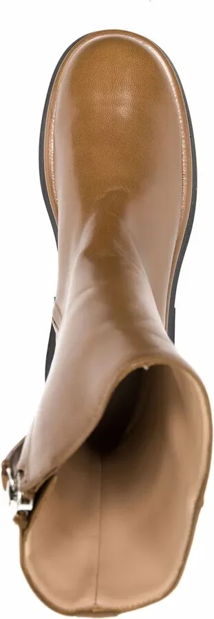 Zip-Up Leather Boots - Image 4