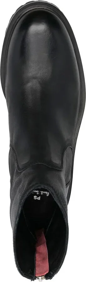 Zip-Up Leather Boots - Image 4