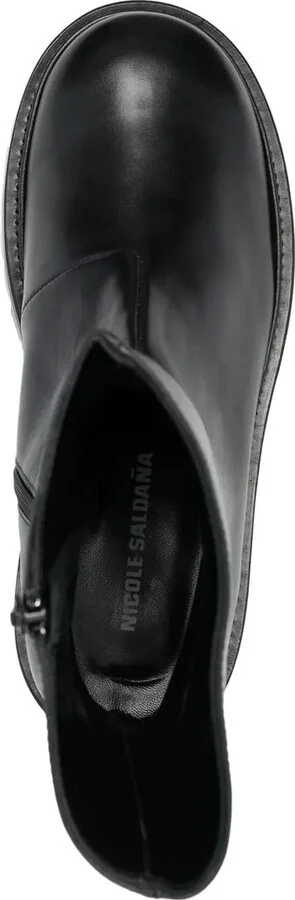 Zip-Up Leather Boots - Image 4
