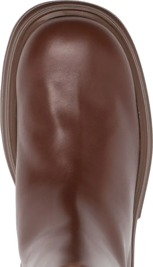 Zip-Up Leather Boots - Image 4