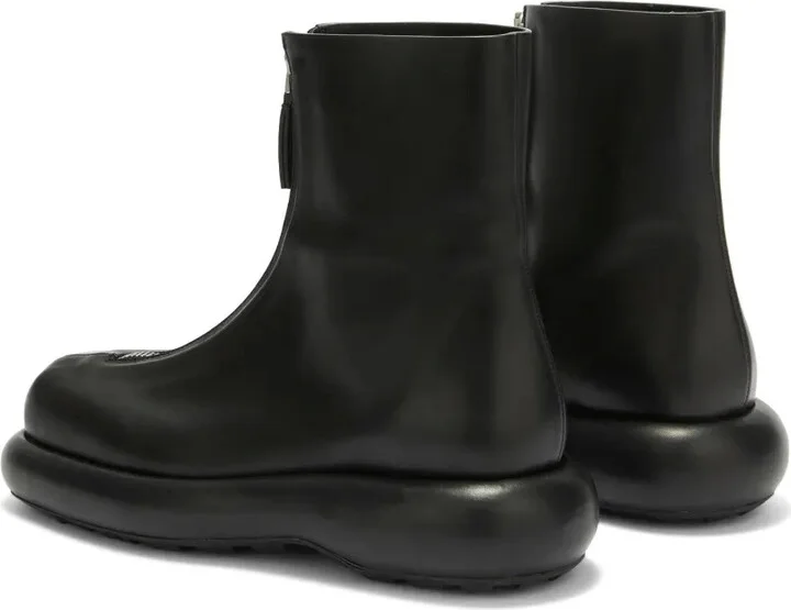 Zip-Up Leather Boots - Image 3