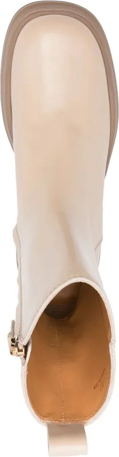 Zip-Up Leather Boots - Image 4