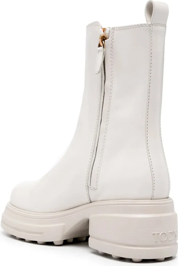 Zip-Up Leather Boots - Image 3