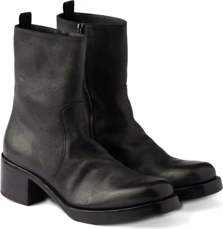 Zipped Block-Heel Boots - Image 2