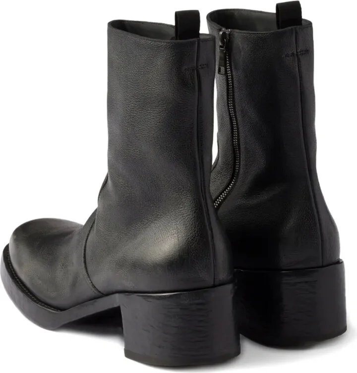 Zipped Block-Heel Boots - Image 3
