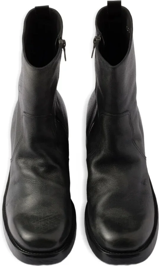 Zipped Block-Heel Boots - Image 4