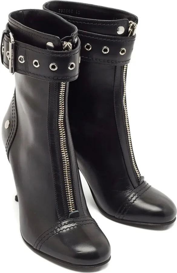Zipped Buckled Boots - Image 4