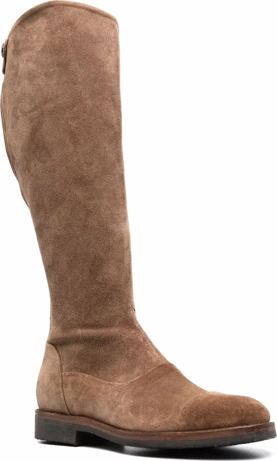 Zipped Flat Knee-Length Boots - Image 2