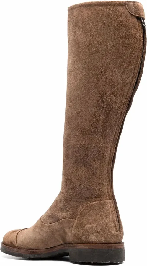 Zipped Flat Knee-Length Boots - Image 3