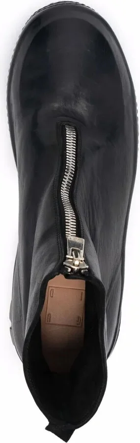 Zipped Leather Ankle Boots - Image 4