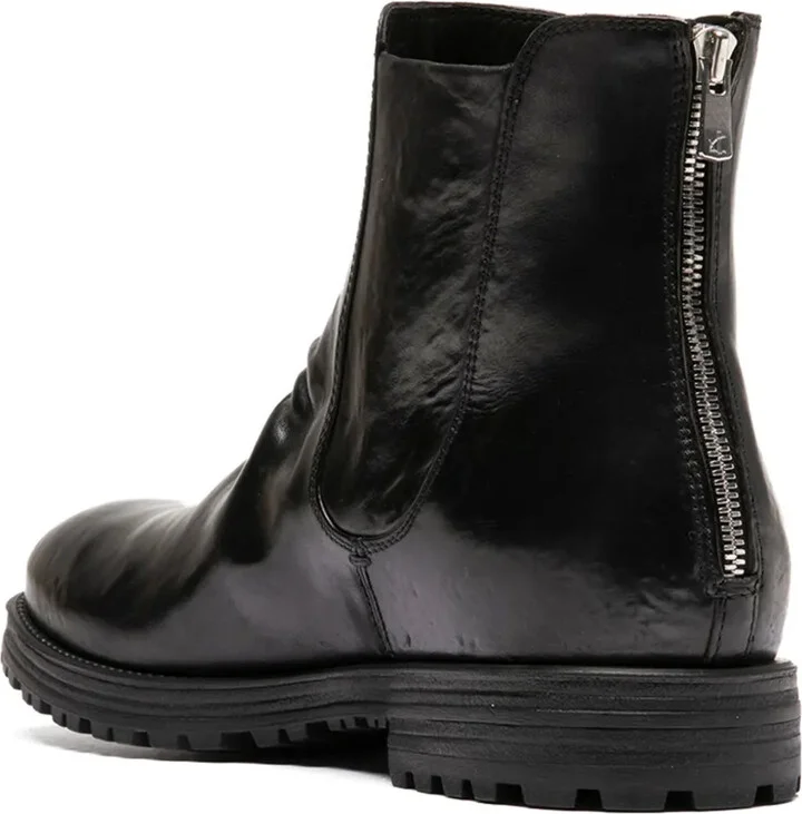 Zipped Leather Boots - Image 3