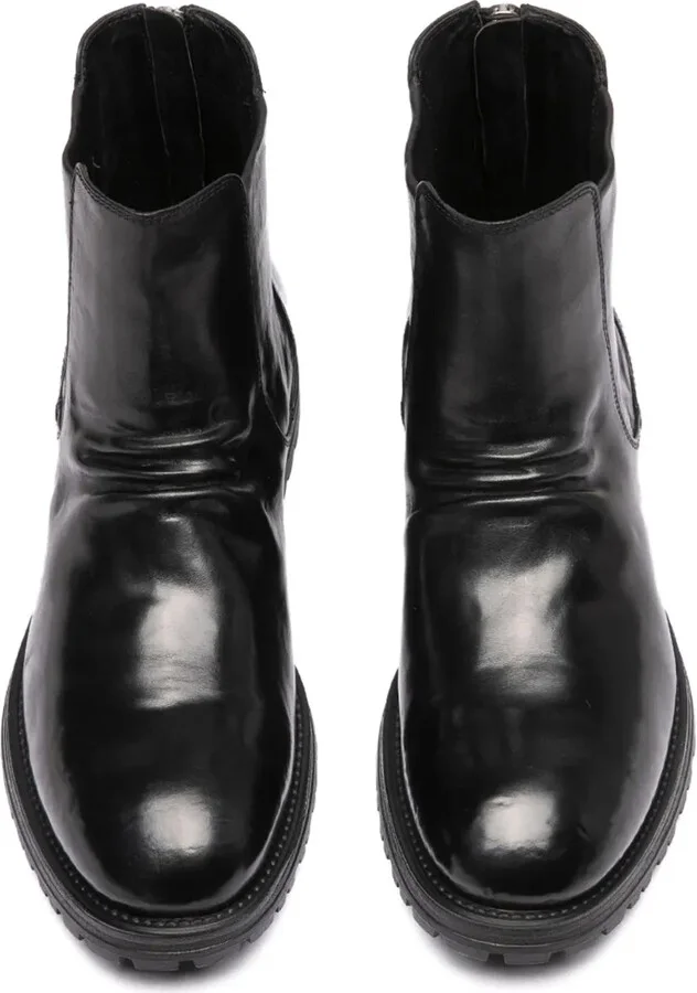 Zipped Leather Boots - Image 4