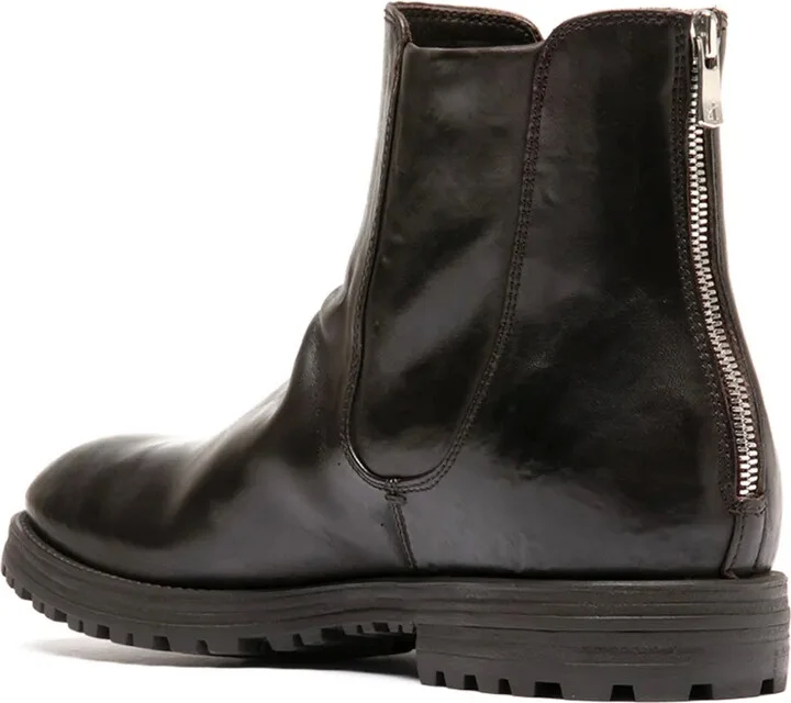 Zipped Leather Boots - Image 3