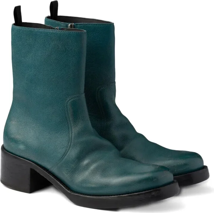 Zipped Leather Boots - Image 2