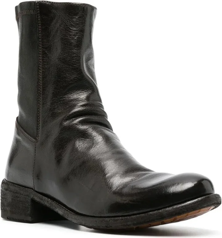Zipped Leather Boots - Image 2