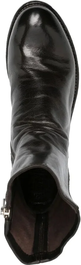 Zipped Leather Boots - Image 4