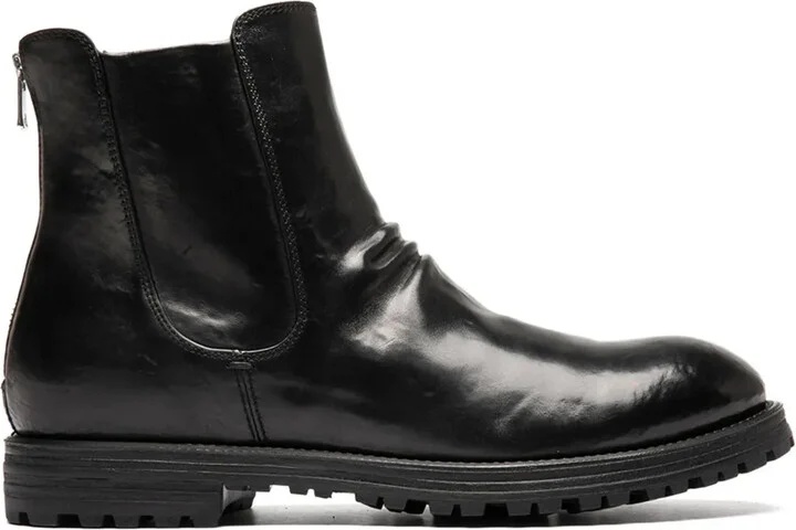 Zipped Leather Boots