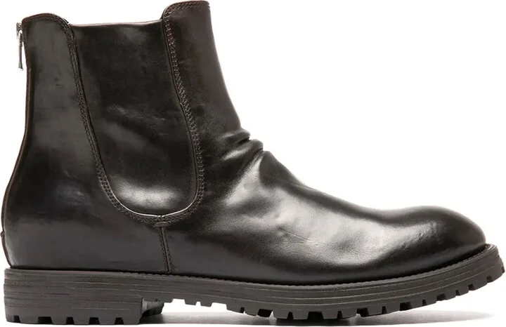 Zipped Leather Boots