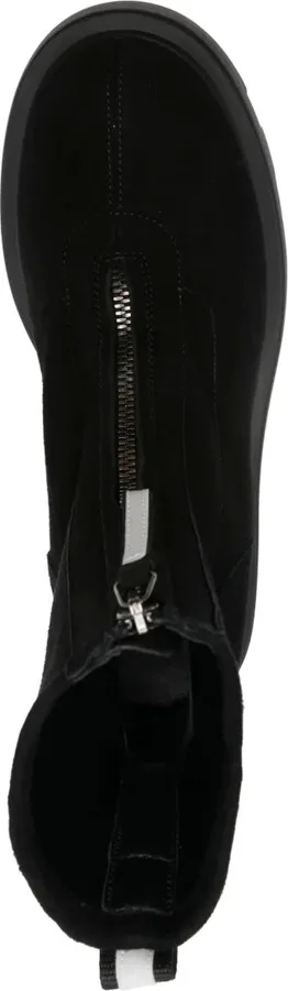 Zipped Suede Ankle Boots - Image 4