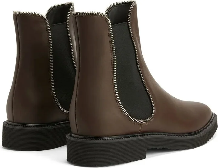 Zipper-Lined Leather Boots - Image 3