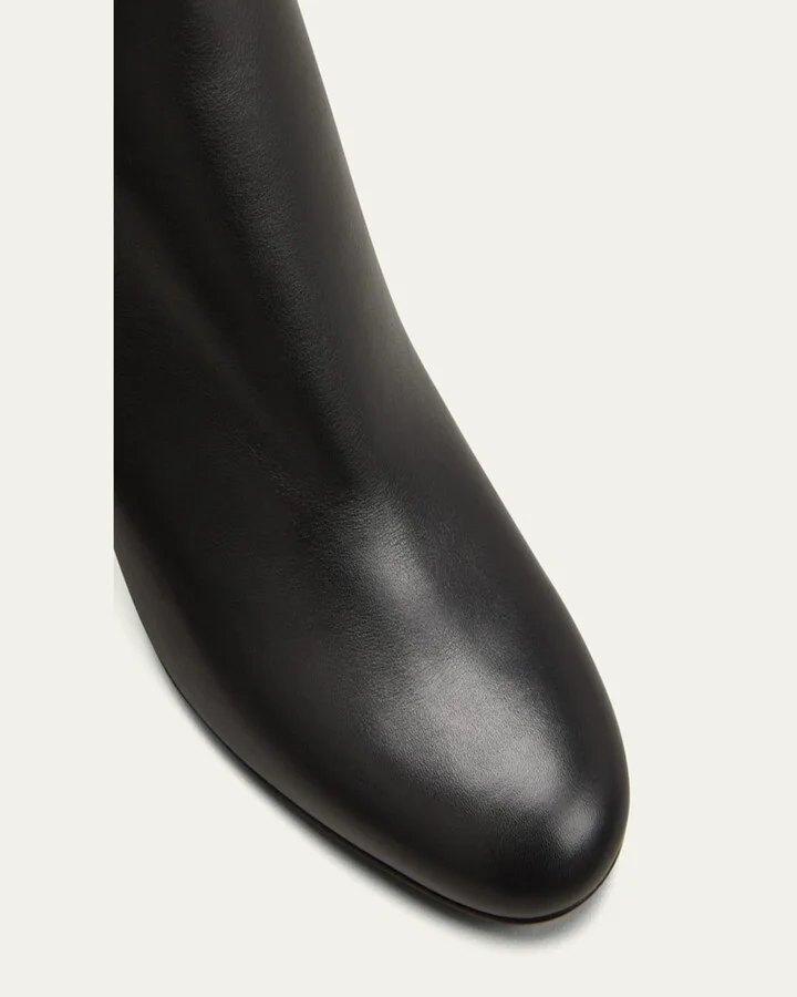 Ziptotal Calfskin Red Sole Booties - Image 9