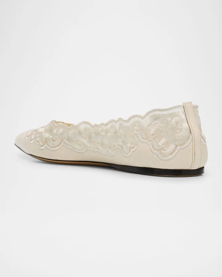 Ziva Leather Ballerina Flats - Image 2