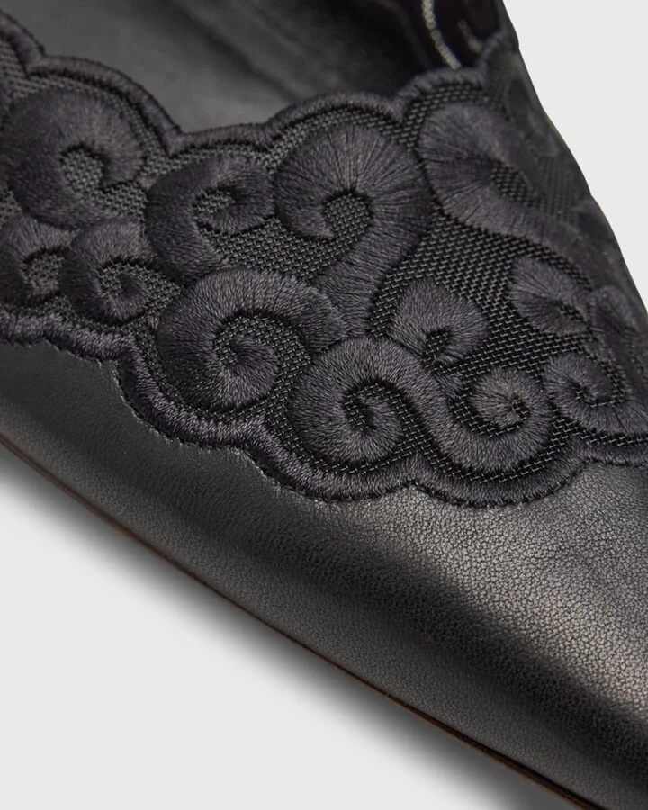 Ziva Leather Ballerina Flats - Image 6