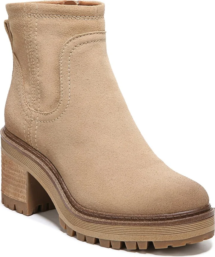 ZODIAC Womens Clair Bootie Sand Beige Suede 10 M
