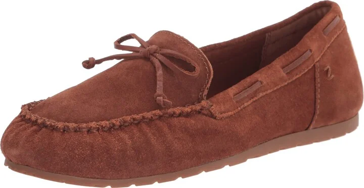 ZODIAC Womens Elery Moccasin Cognac 5 M