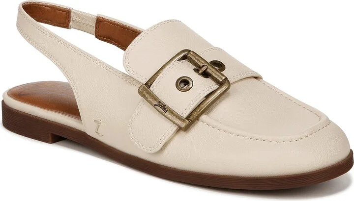 ZODIAC Womens Eve Slingback Flat Bone White 5.5 M
