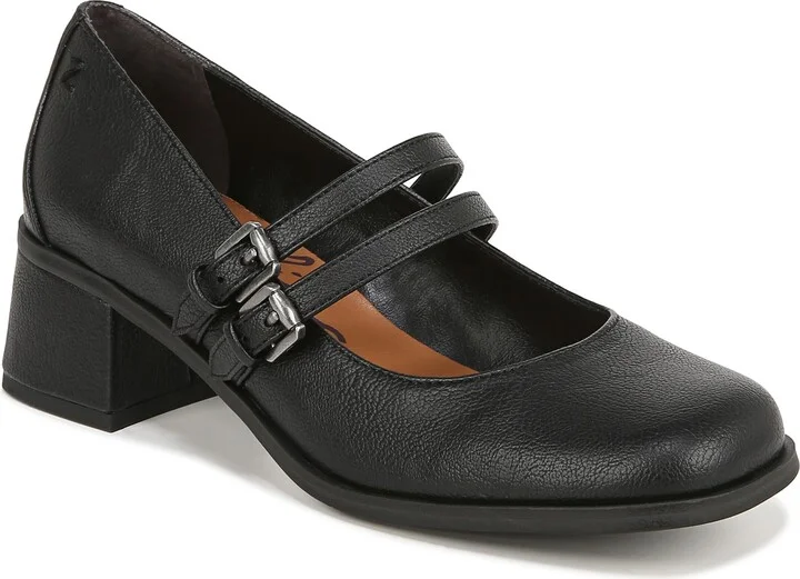 ZODIAC Women's Flores-Mj Mary Jane Fashion Block Heel Black 5 M