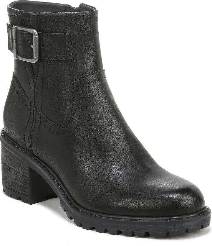 ZODIAC Womens Gannet Bootie Black Leather 6.5 M