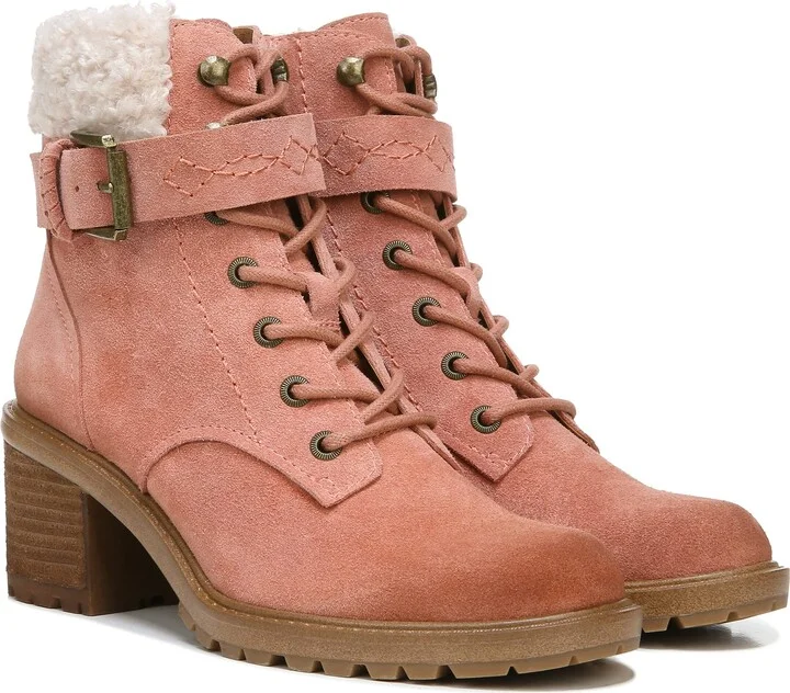 ZODIAC Womens Gemma-Fur Ankle Boot Dkblush 6 M