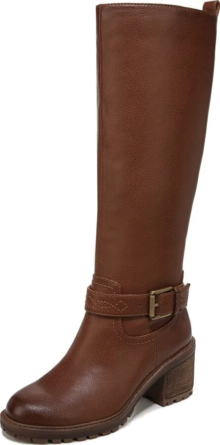 ZODIAC Womens Georgia Knee High Boot Cognac Brown Faux Leather 5.5 M