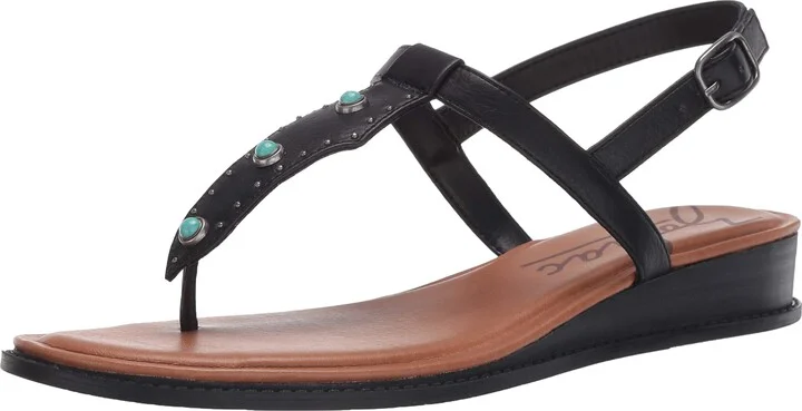 ZODIAC Womens Giselle Black Sandals 5.5 M