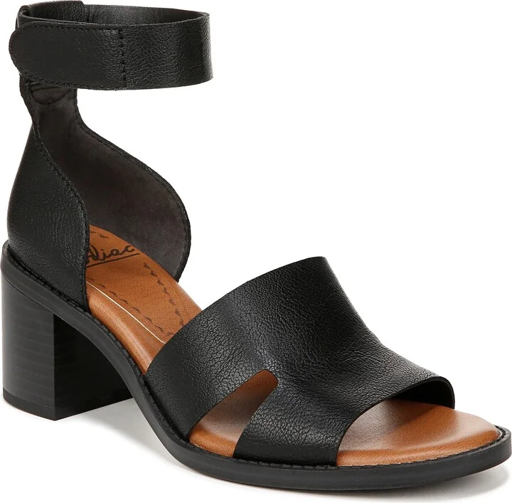 ZODIAC Womens Ida Block Heeled Sandal Black 6.5 M