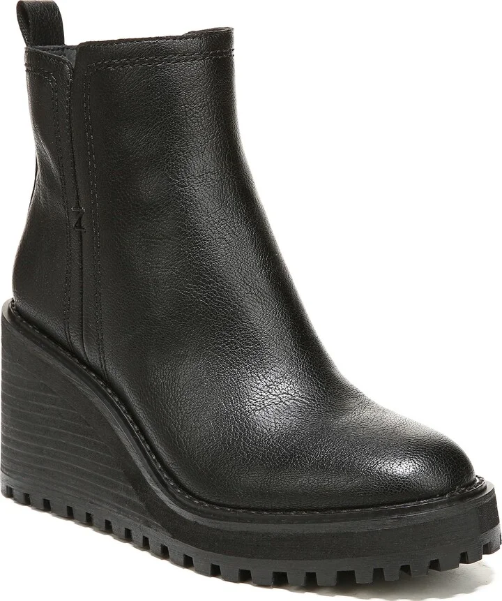 ZODIAC Women's Julia Fashion Wedge Ankle Bootie Black 10 M
